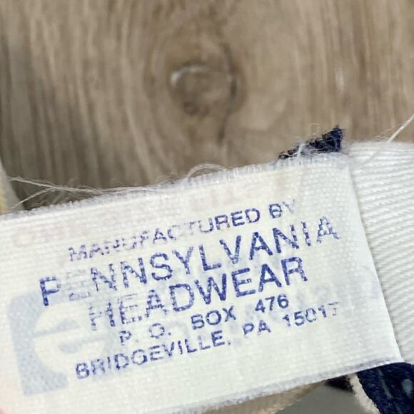 Vintage West Virginia Mountaineers NCAA Adjustable Visor Hat Blue‎ Unisex Adult - Picture 4 of 7